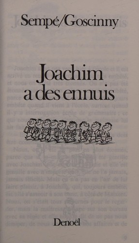 Jean-Jacques Sempé: Joachim a des ennuis (French language, 2001, Denoel, Livre de Poche)